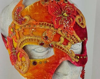 Orange Masquerade Mask//Masquerade Mask Orange//Masquerade Mask//Mask Masquerade//Mask//Halloween Masquerade Mask//Mardi Gras Masquerade
