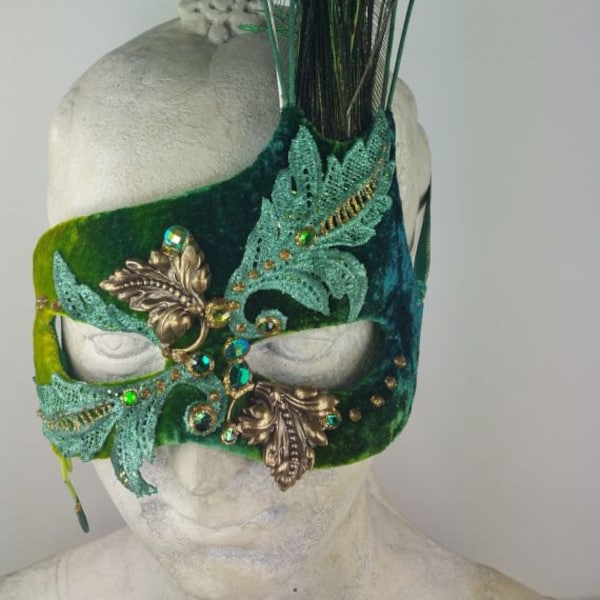 Green Man Mask Etsy