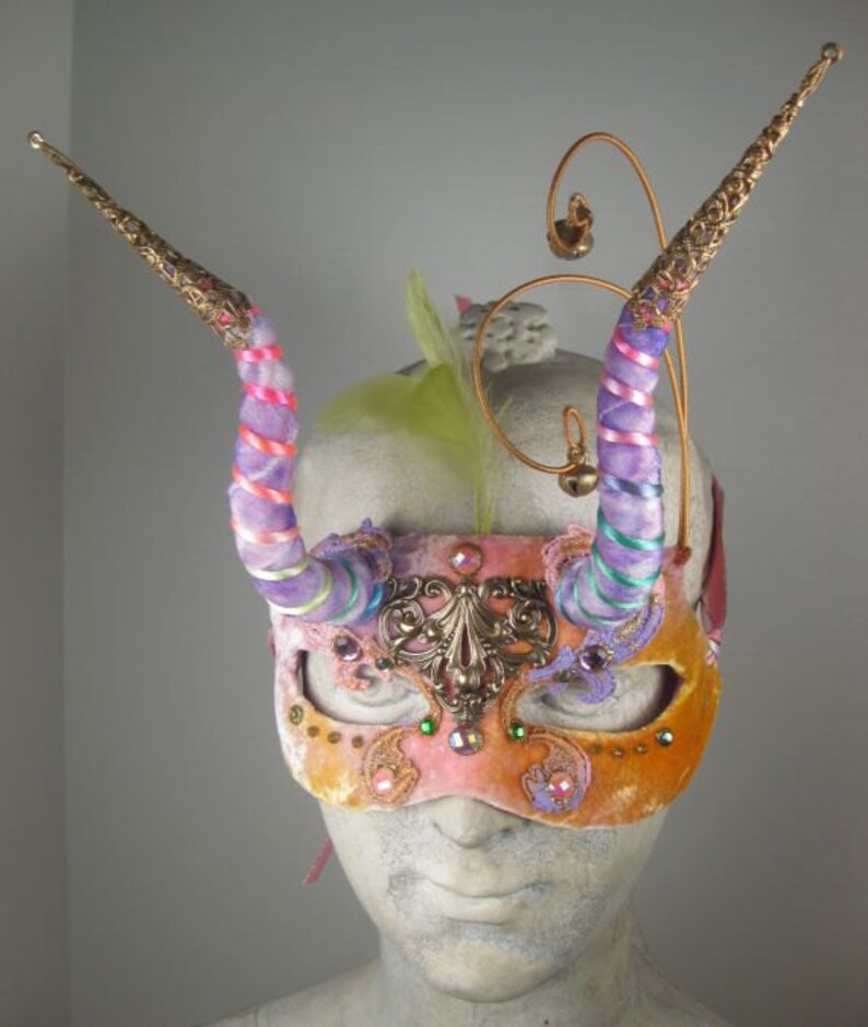 Masquerade Mask Horned Pastel//masquerade Ball Etsy
