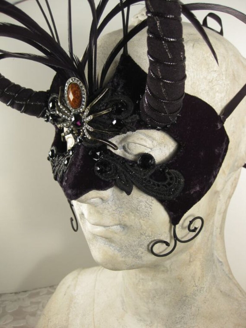 Masquerade Mask Black SpiderMasquerade Ball MaskHalloween Masquerade MaskMardi Gras Masquerade MaskMens Masquerade MaskMask