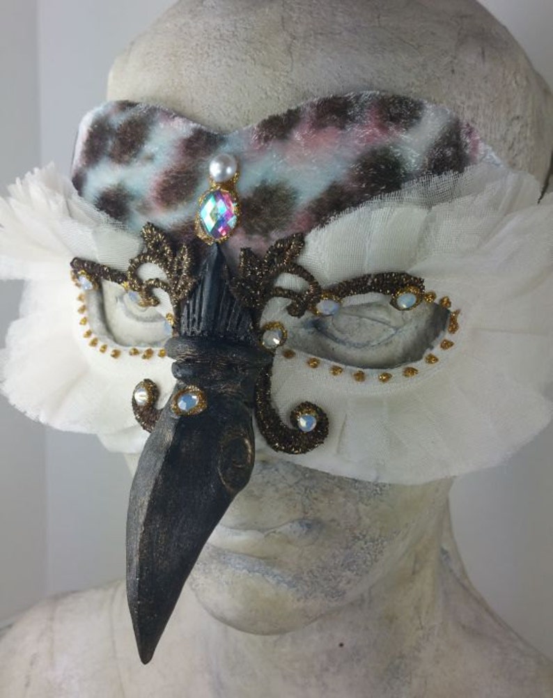 Owl Masquerade Mask White/ White Owl Masquerade Mask/ Etsy
