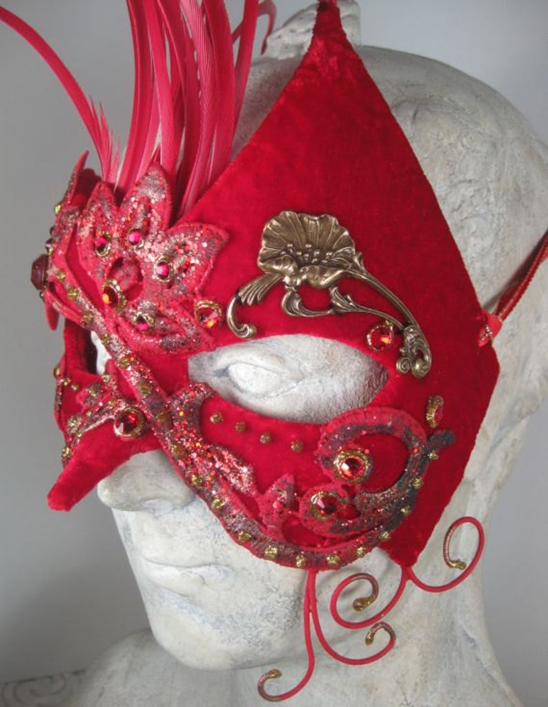 Red Masquerade MaskMasquerade Ball MaskMasqueradeMask MasqueradeHalloween Masquerade MaskMardi Gras Masquerade MaskMasquerade