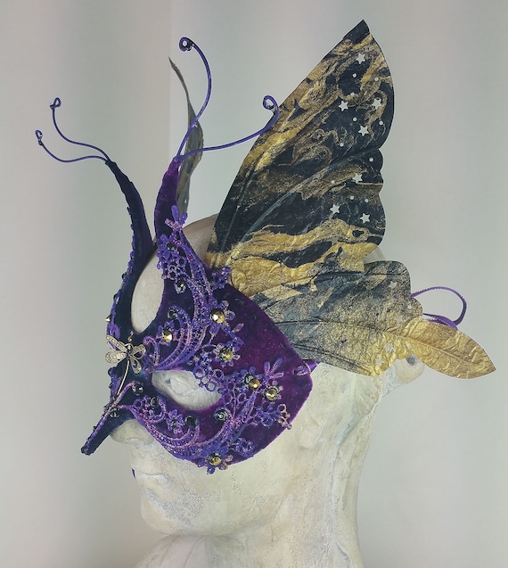 Creative Converting Golden Butterfly Paper Masks, 24 ct