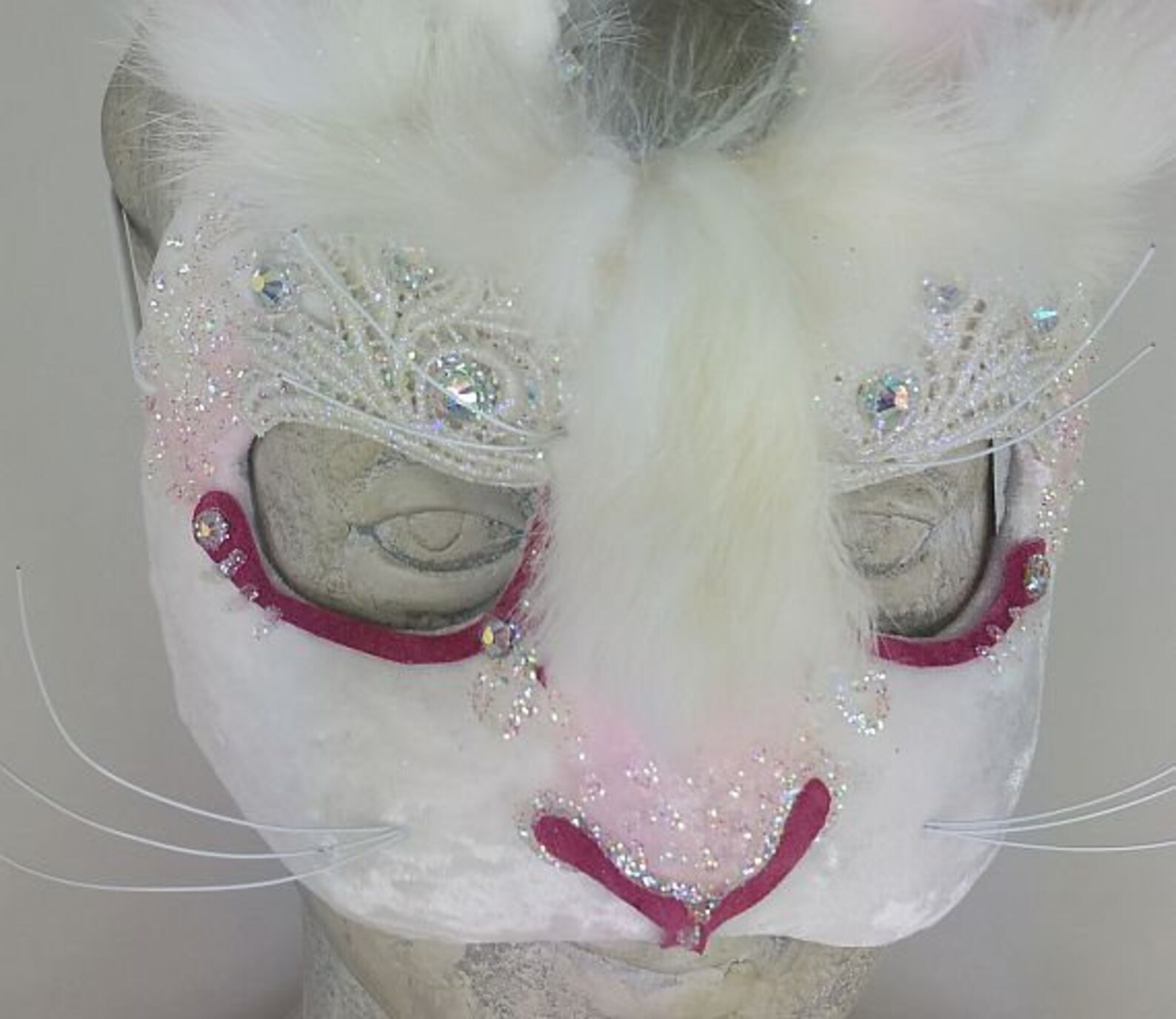 Rabbit Masquerade Mask//white Rabbit Masquerade Etsy Ireland