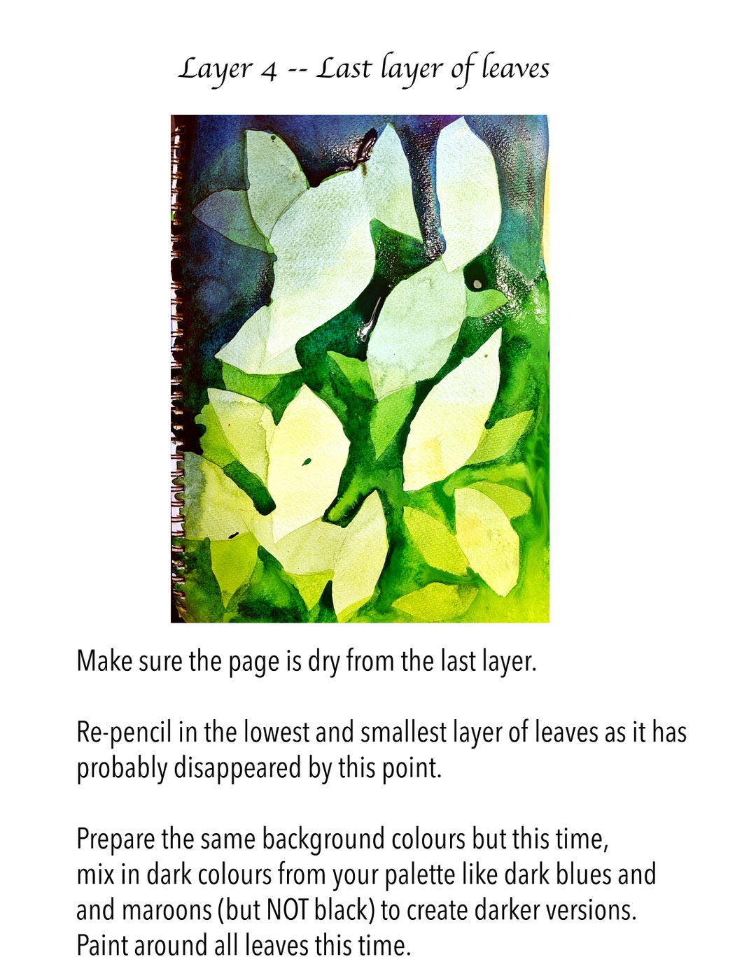 Layering Gradient Watercolour Gradient Layering Technique -- Analagous Colours - Etsy