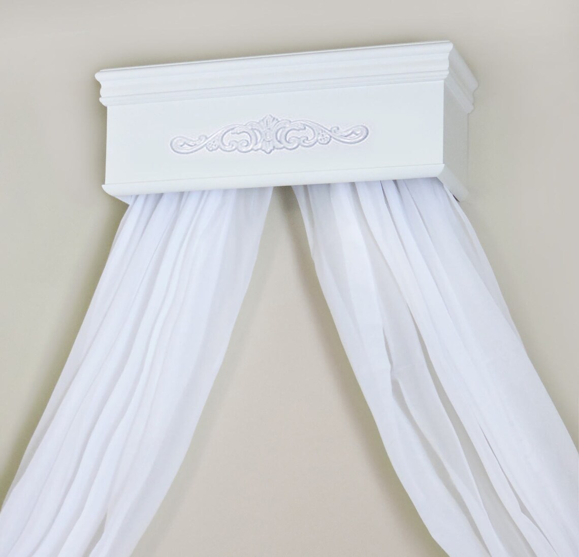 Crib canopy Bed crown canopy Nursery wall crown Cornice Etsy