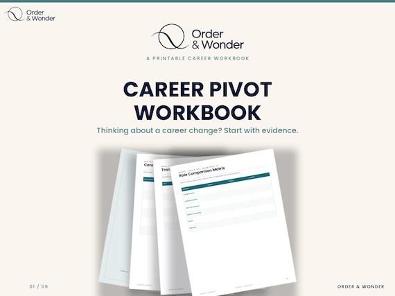 Career Change Workbook | Career Pivot & Exploration Planner