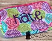 Mini Accessory Bag - Pencil Bag - Kids Wristlet - Monogrammed Accessory Bag - Back to School - Crayon  Holder - Art Supplies Bag