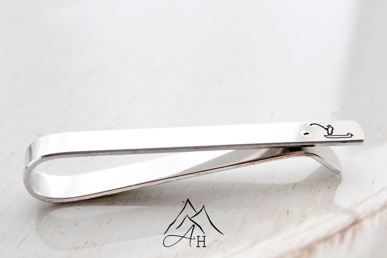 Fishing Accessories Fishing Gift Fisherman Hand Stamped Tie Bar Fishing Tie Bar Fishing Jewelry Stamped Fishing Jewelry Tie Bar Gift