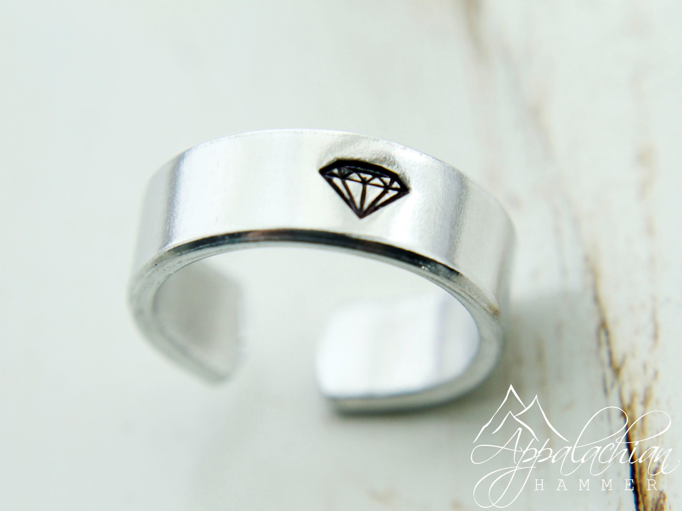 Diamond Ring Prom Ring Promposal Promise Ring Adjustable Etsy