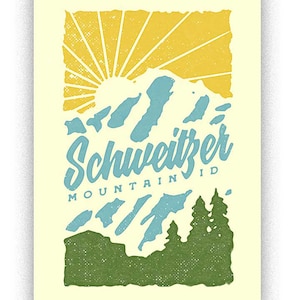 Schweitzer handmade screenprint