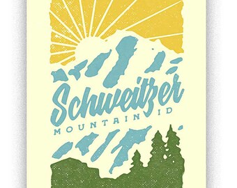 Schweitzer handmade screenprint