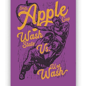 apple cup purple and gold