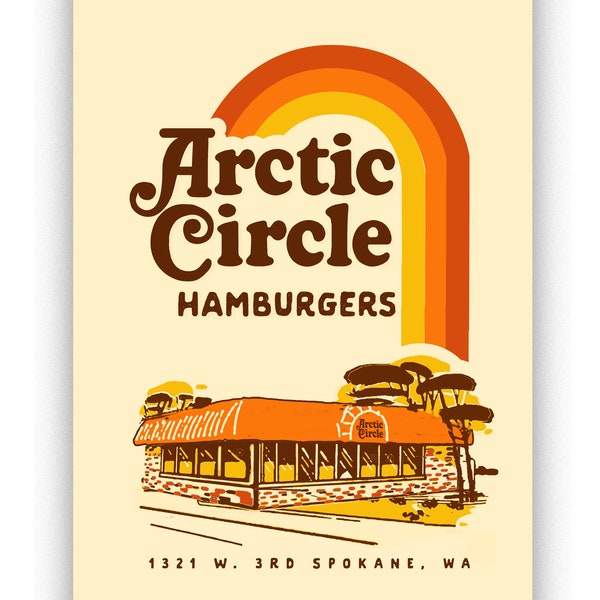 Arctic Circle handmade print