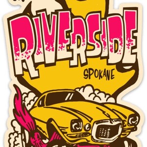 cruising riverside sticker