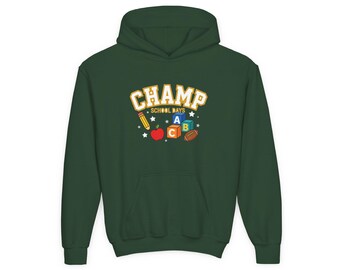 Personalized Champ School Days Kids Hoodie