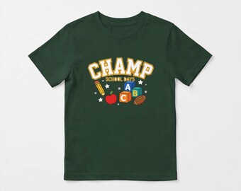 Personalized Champ School Days Kids Shirt