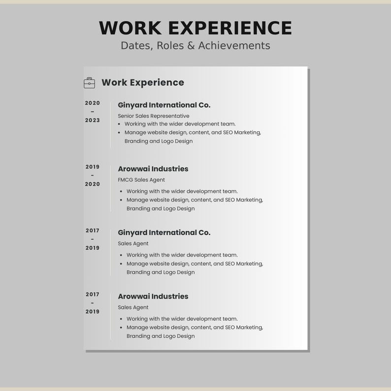 Professional Management Cv Example.pdf Professional Resume Template PDF, Minimalist CV Design: One-page Job ...