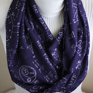 Mathematics Scarf, Math Formulas Print