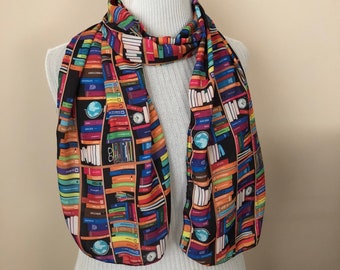 Bookshelf Scarf Literary Gifts for Her Book Club Gifts