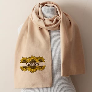 Custom Sunflower Scarf