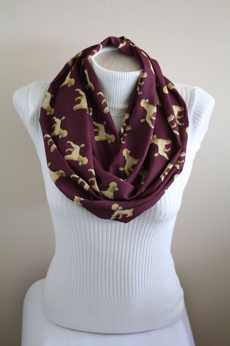 Poodle Scarf Dog Infinity Scarf Poodle Gifts for Dog Lovers Etsy