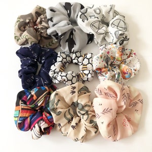 Scrunchies Set, Book Scrunchy, Science Scrunchy, Llama Scrunchy, Hair Accessories, Hair Tie Gift Set