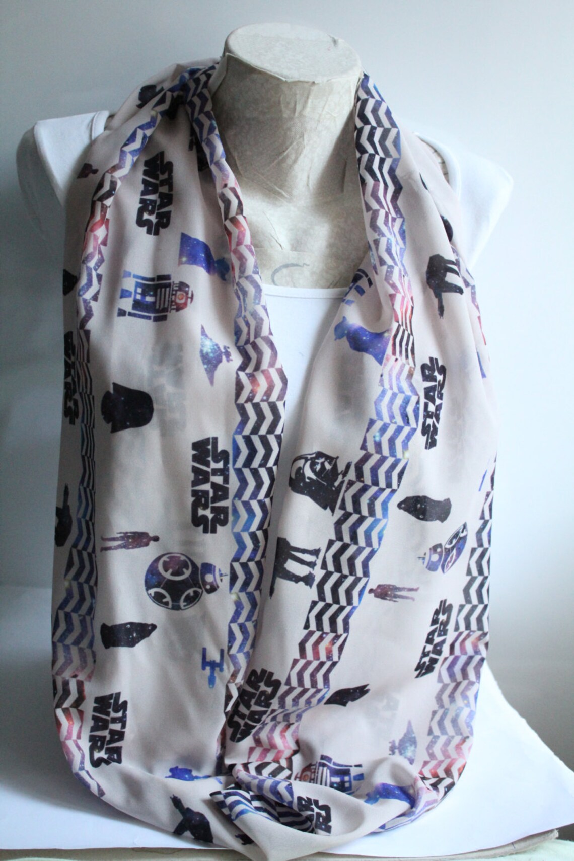 Star Wars Scarf BB8 Infinity Scarf R2D2 Scarf Darth Etsy