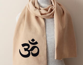 Om Scarf: Fleece Fabric
