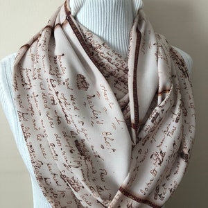 A Christmas Carol Infinity Scarf Charles Dickens Quote Scarf Quote Gifts Book Gifts Librarian Gifts for Her