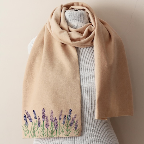 Lavender Print Scarf