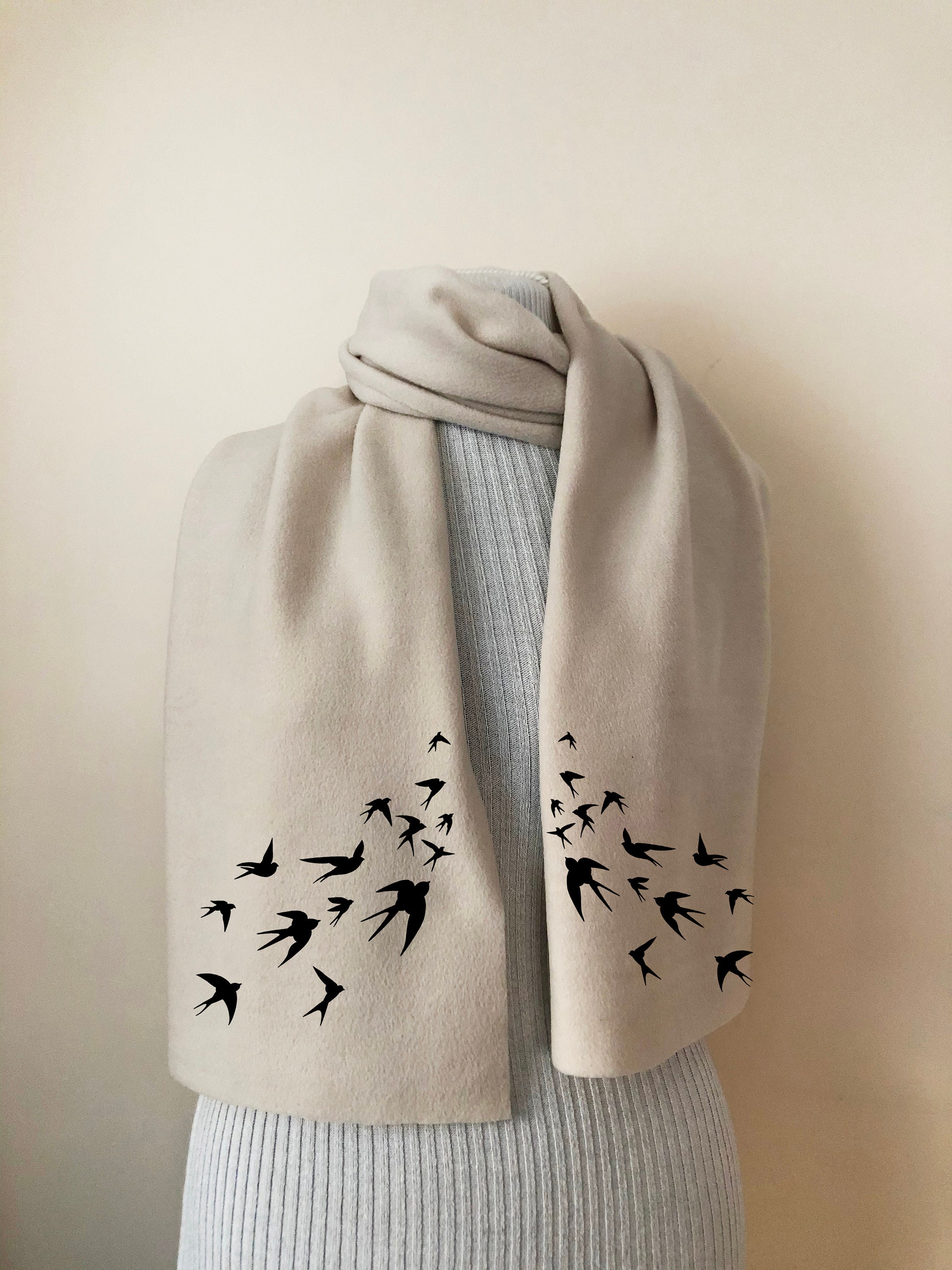 Flying Swallows Scarf Swallow Bird Gifts Bird Lovers