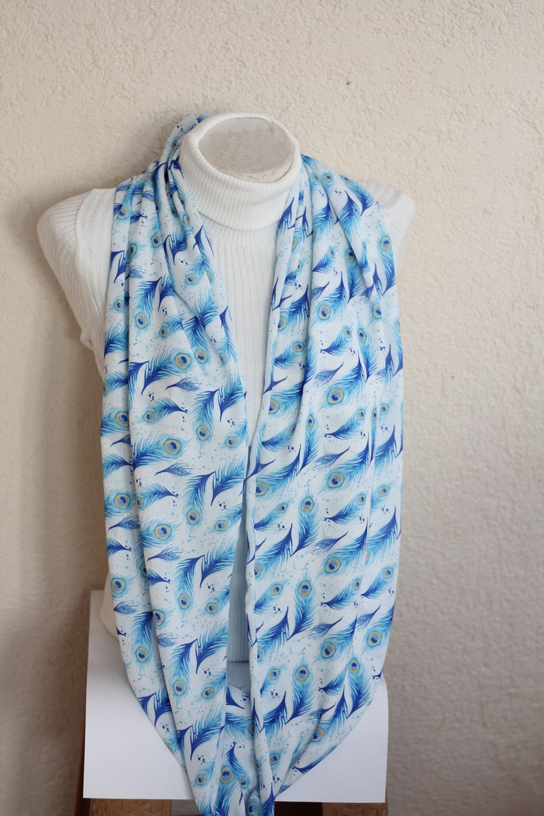 Peacock scarf main image 1