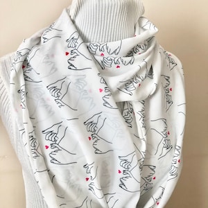 Pinky Promise Infinity Scarf: Lightweight Chiffon