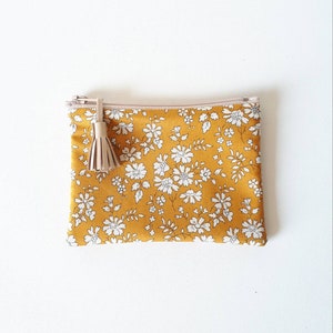 Petite pochette en tissu Liberty Capel / Porte monnaie Liberty / Trousse Liberty of London / Cadeau femme