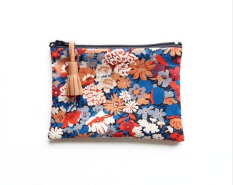 Small coin purse in Liberty Thorpe fabric / Liberty of London pencil case / Mother's Day gift