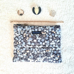 Sacchetto in tessuto trapuntato Liberty Wiltshire per donna / Sacchetto Liberty of London / Sacchetto per gioielli / Regalo per donna