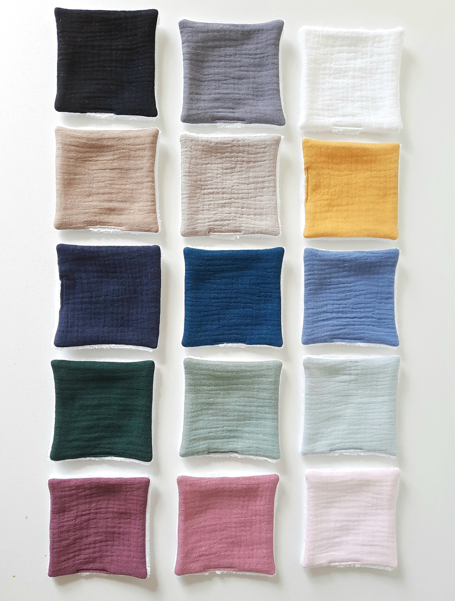 Lot De 21 Lingettes Lavables En Coton Et Microfibre - Réutilisables, Made In France