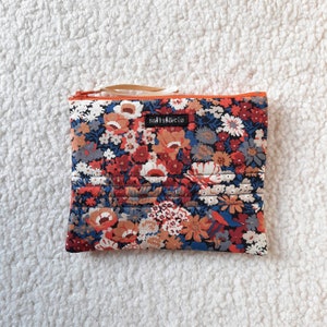 Trousse en authentique tissu Liberty of London pour femme, une création artisanale de mitsi&cie