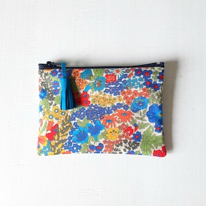 Petite pochette en tissu Liberty Annie Margaret / Porte monnaie Liberty / Trousse Liberty of London / Cadeau femme