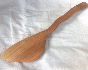 Extra Long-Handled Cherry Wood Spatula