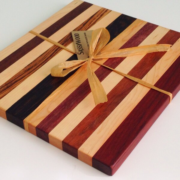 11 "x 13" exotischen Holz Schneidebrett oder Untersetzer Eiche bereit, Schiff