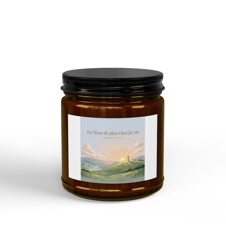 Sunrise Landscape Candle Jar