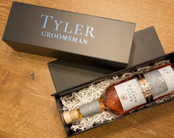 Groomsman Proposal Box/Personalized Groomsman Box/Will You Be My Groomsman Box/Thank you/Wine Gift Box/ EMPTY inside WINE NOT included*