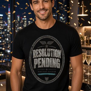 „Vorsatz ausstehend“-Shirt – Lustiges Neujahrs-T-Shirt