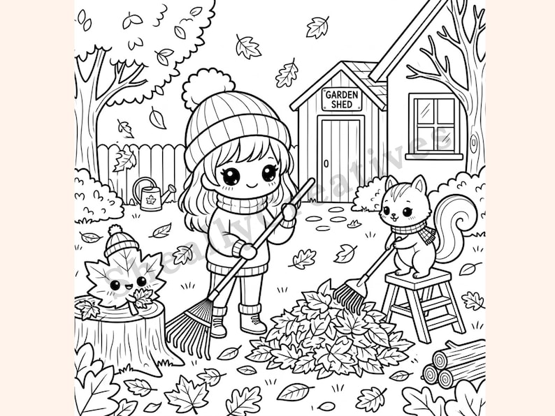 Simple Autumn Coloring Book: Cozy Fall Scenes, Pumpkins, Harvest ...