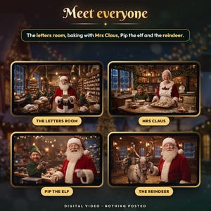 Baby's First Christmas Video from Santa, Personalized Santa Message, Says Baby's Name, Nice List, Keepsake Gift, Digital MP4 image 5