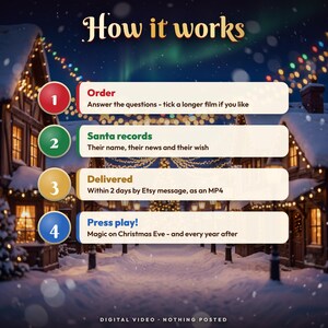 Baby's First Christmas Video from Santa, Personalized Santa Message, Says Baby's Name, Nice List, Keepsake Gift, Digital MP4 image 11