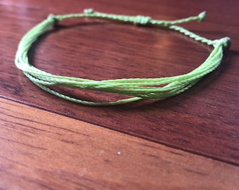 Mental Health Awareness Bracelet Waxed Polyester surfer bracelet, perfect for layering or stacking