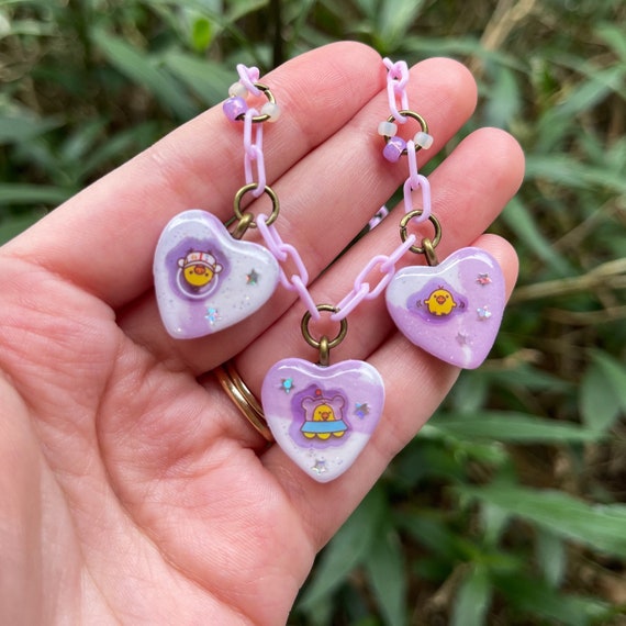 Space Polymer Clay Charm Necklace. - Etsy